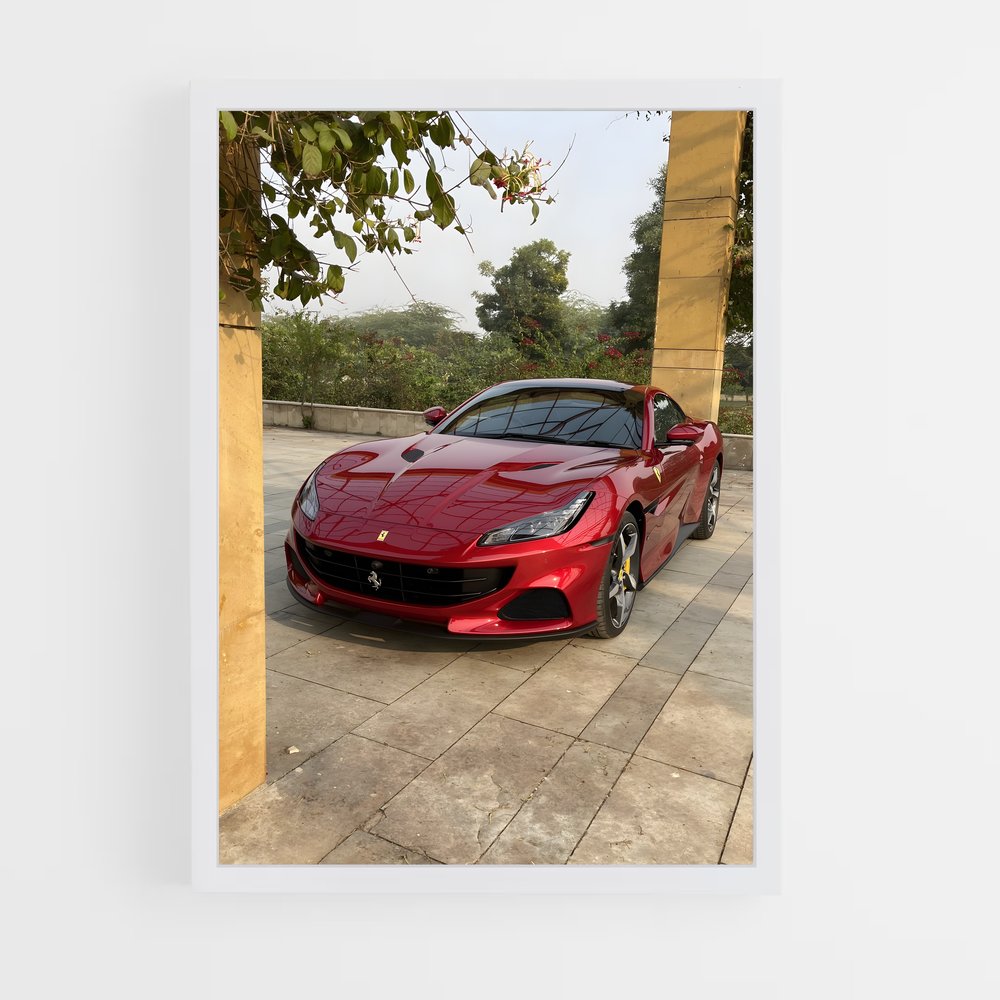 Poster Ferrari à Portofino (vue 3)
